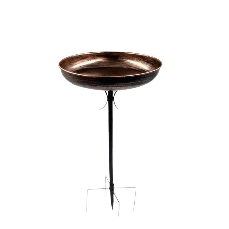 Iron Bird Bath / Feeder with Ground Stake