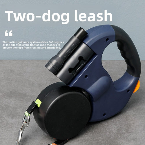 Automatic Retractable Dual Dog Leash