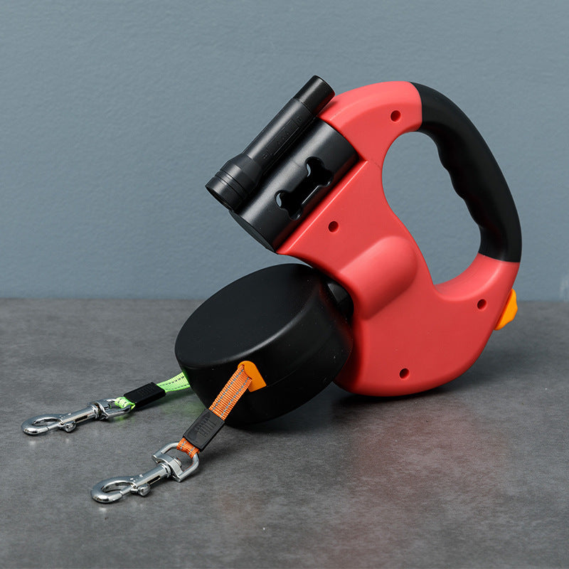 Automatic Retractable Dual Dog Leash