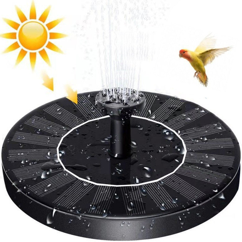 Solar Powered Floating Garden Fountain Bird Bath