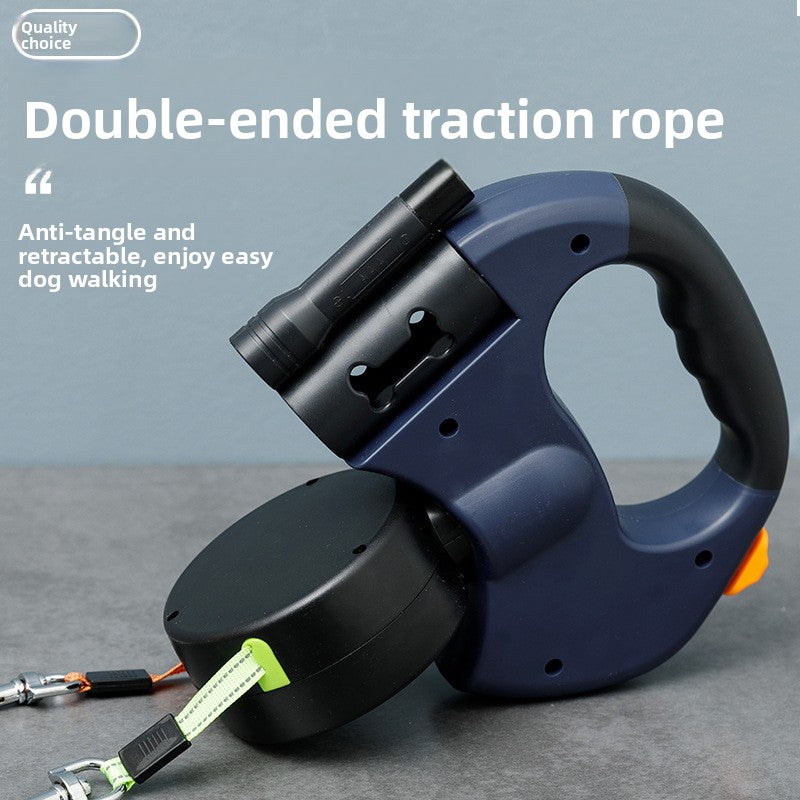 Automatic Retractable Dual Dog Leash