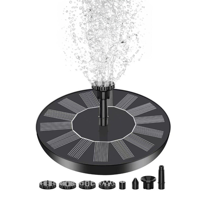 Solar Powered Floating Garden Fountain Bird Bath